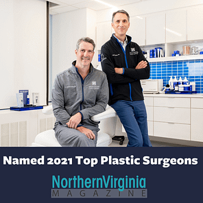 Dr. Bruno & Dr. Brown Posing for Northern Virginia Magazine, named 2021 Top Plastic Surgeons