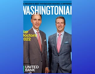 The cover of the Washingtonian magazine with the top doctors 2022