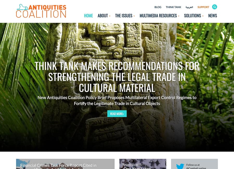 Antiquities Coalition website