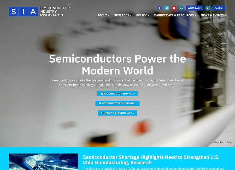 Semiconductor Industry Association website