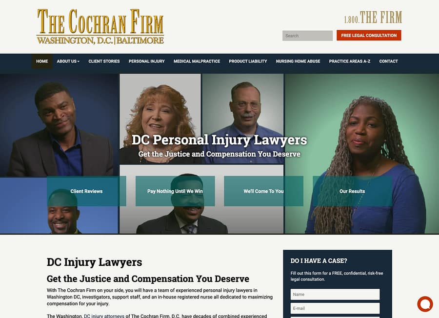 Downtown DC web design